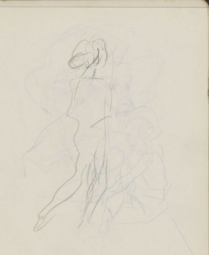 Woman, in profile