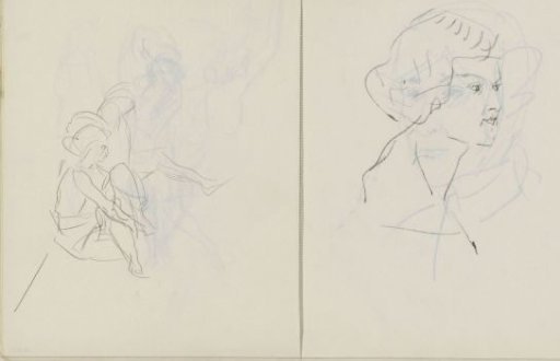 Two seated women