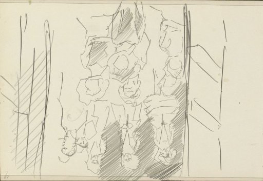 Figures, possibly on stage