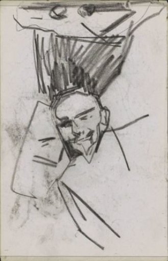 Study sheet with a man