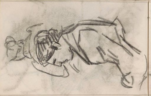 Standing and seated woman