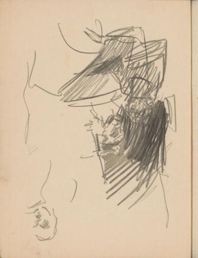 Sitting and standing figures