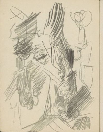 Sitting and standing figures