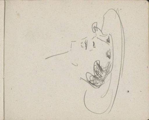 Portrait of an unknown woman with a hat