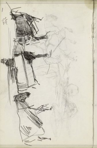 Three horses and a coachman