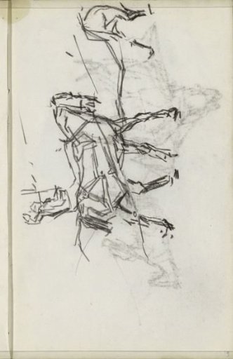 Two harnessed horses with a rider