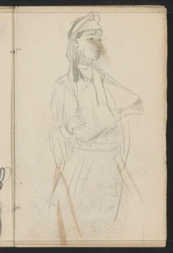 Standing woman, possibly Eastern
