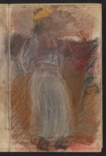 Standing Woman in Oriental Costume