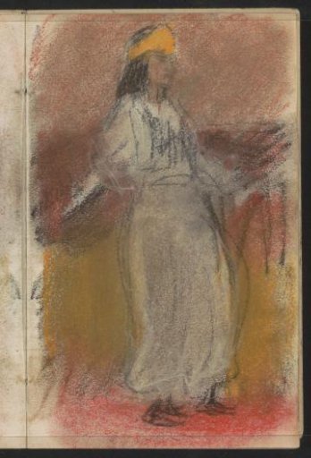 Standing Woman in Oriental Costume