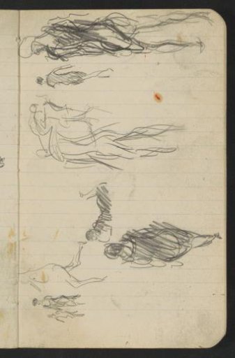 Figure studies, possibly figures in bathing attire