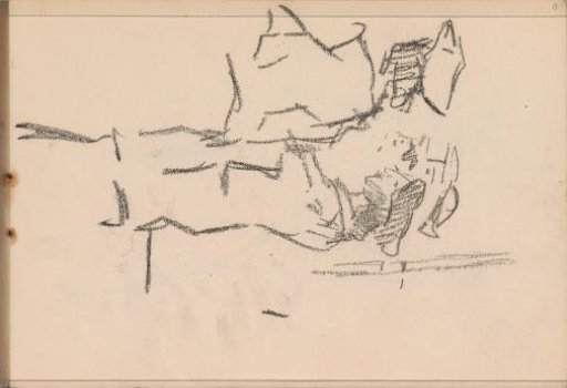 Four figures with headgear, in profile