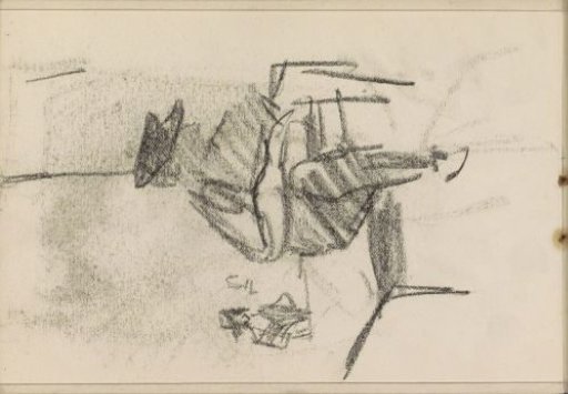 Seated Man with Cap