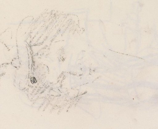 Study and an Impression of the Chalk Drawing on Page 24