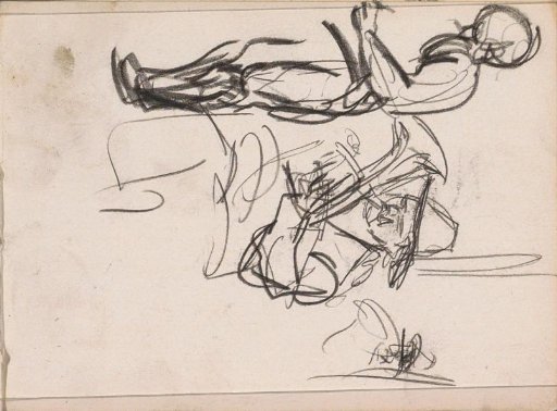 Standing figure and a tuba player