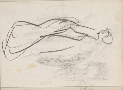 Standing woman, in profile