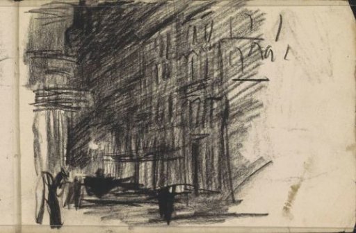 Street Scene at Evening
