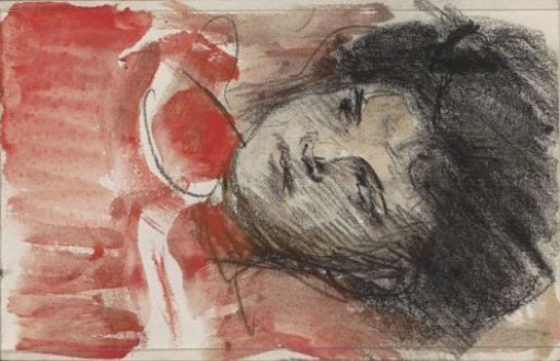 Head of a woman, looking to the left