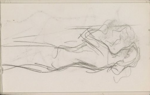 Standing woman, possibly before a mirror