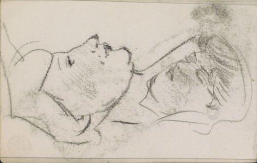 Two heads of women
