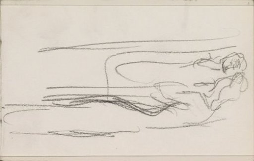Standing woman, possibly before a mirror