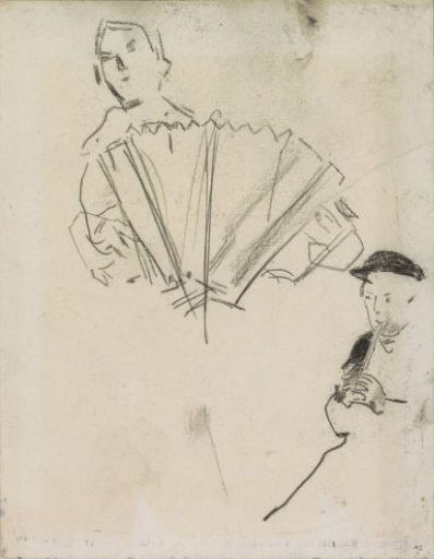 Accordionist and flutist