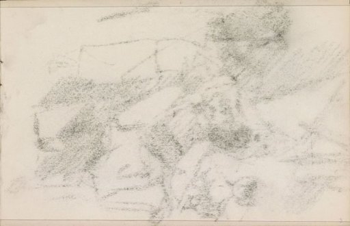 Impression of the chalk drawing on sheet 2 verso