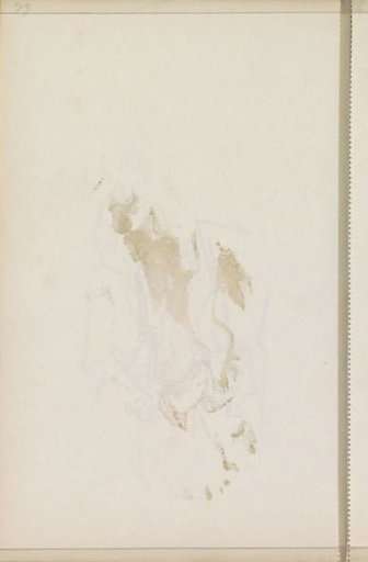 Impression of the pen drawing on sheet 22 recto