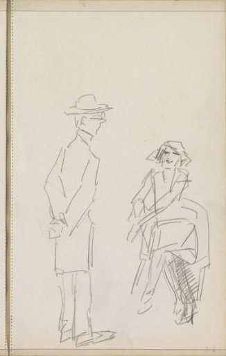 Standing Man in Front of a Seated Woman