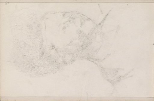 Impression of the chalk drawing on sheet 3 recto