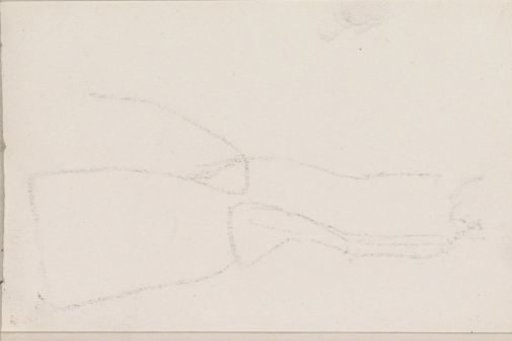 Impression of the chalk drawing on sheet 6 verso