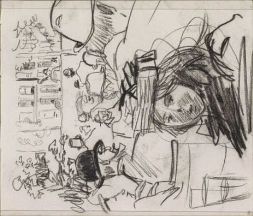 Figures on a terrace