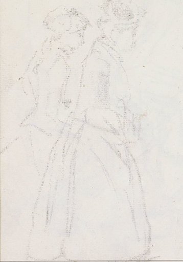 Rubbing of the chalk drawing on sheet 11 recto