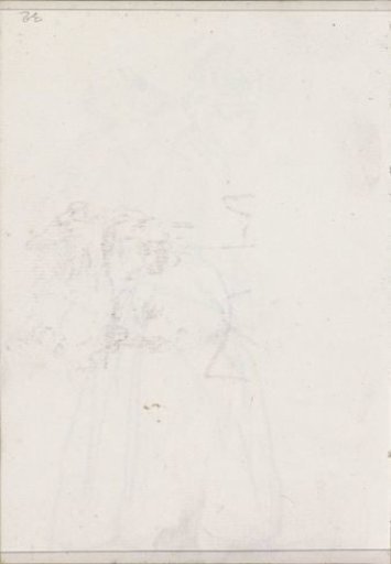 Rubbing of the chalk drawing on sheet 12 recto