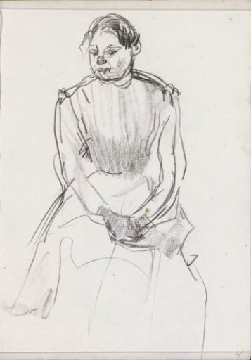 Woman with her hands in her lap