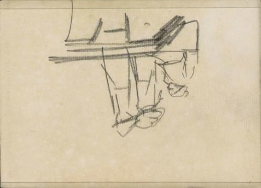 Two standing figures and a child
