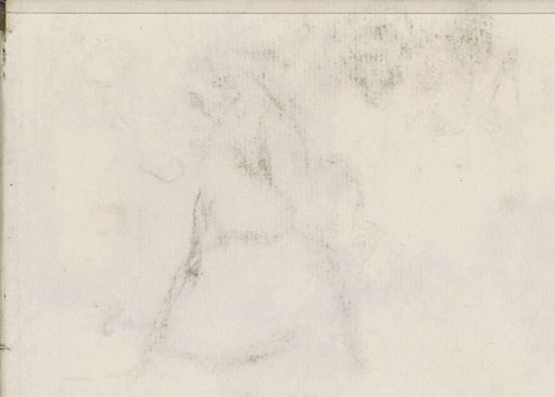 Cast of the chalk drawing on sheet 15 verso
