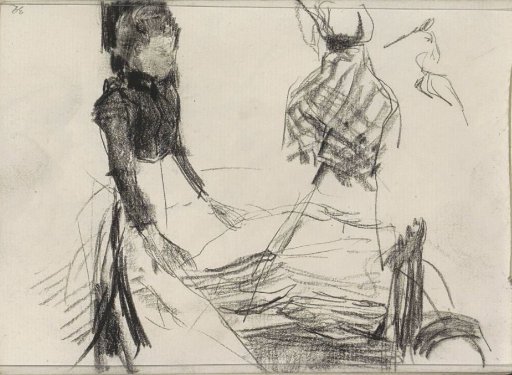 Two standing or walking women