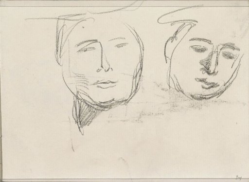 Two women's heads
