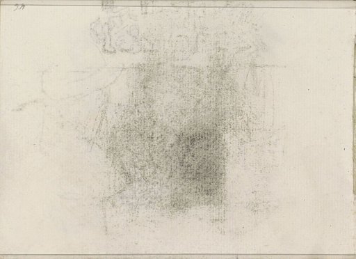 Cast of the chalk drawing on sheet 8 recto