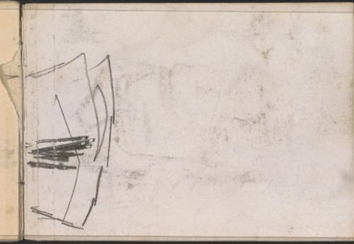 Study, possibly of the bottom of a skirt