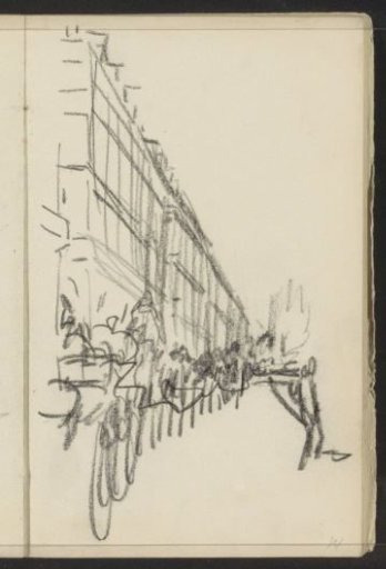 Carriages on the street in Paris