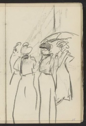 Three women in conversation