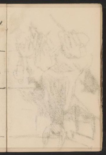 Impression of the chalk drawing on sheet 18 verso