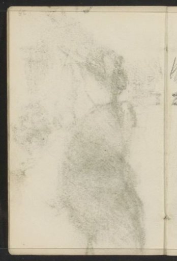 Impression of the chalk drawing on sheet 5 recto
