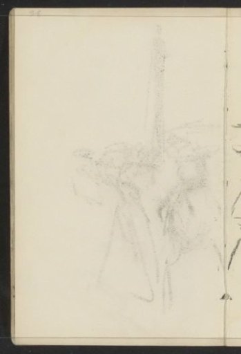 Impression of the chalk drawing on sheet 8 recto