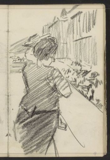 Woman with a girl on a balcony in Paris
