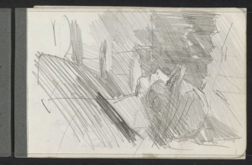 Woman with a hat on a terrace