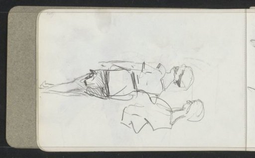 Young women in bathing costumes, seen from behind
