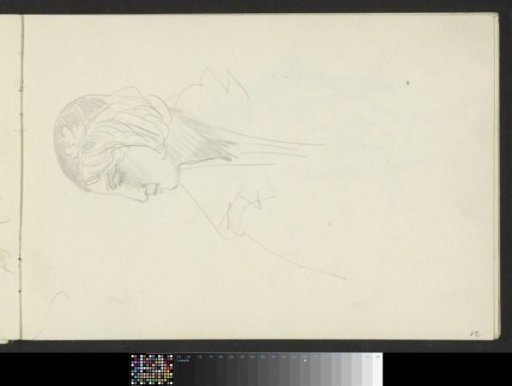 Woman's head, possibly with a headscarf