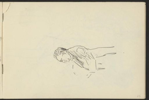 Standing man, in profile